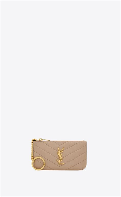 ysl monogram key pouch in matelassé leather|CASSANDRE MATELASSÉ key pouch in smooth leather .